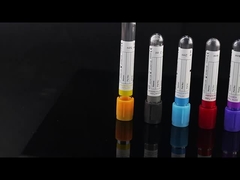 Personalização Tubo de coleta de sangue de 10 ml Vidro descartável Capuz de lavanda de plástico