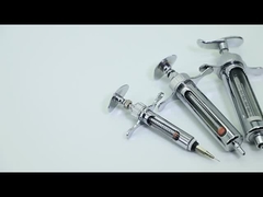 Preço de fábrica Seringa veterinária de metal 8G Alta precisão Tipo C