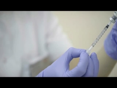 Seringa descartável de baixo espaço morto 1 ml Injetor de segurança para uso médico completo com agulha