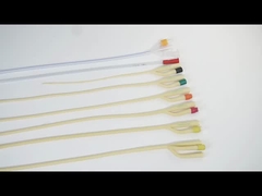 Tipo padrão cateter de folha de látex descartável Fr26 com revestimento 100% de silicone